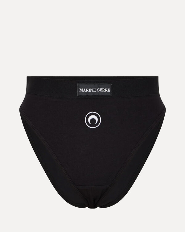 Moon Logo Stretched Slip Schwarz