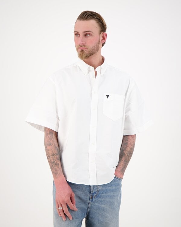 Boxy Shirt With Button Down Colla natural