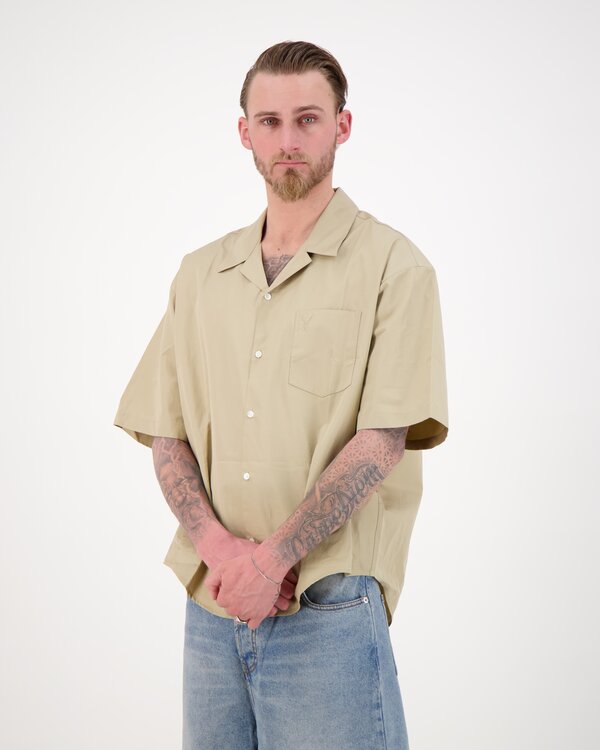 Camp Collar Shirt Beige