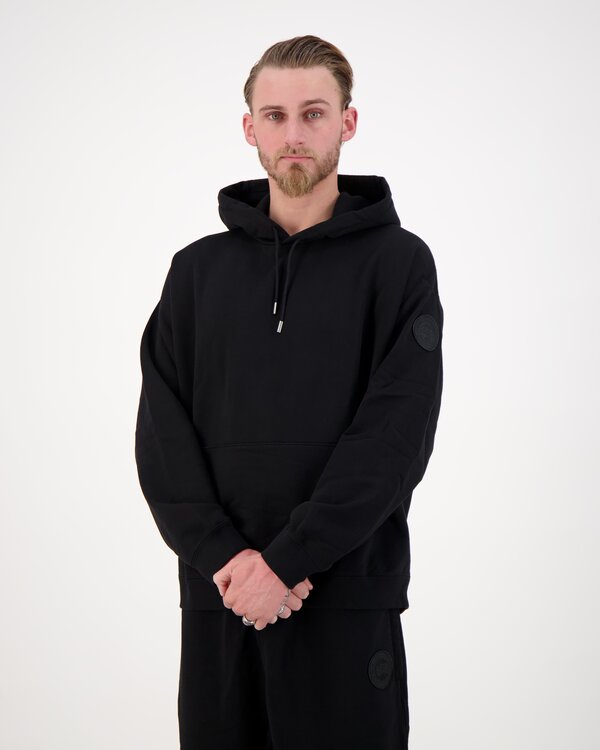 Rove Tonal Label Kapuzenpullover Schwarz