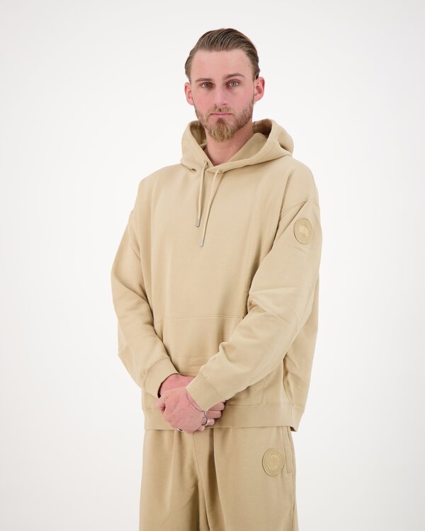 Rove Tonal Label Kapuzenpullover Ecru