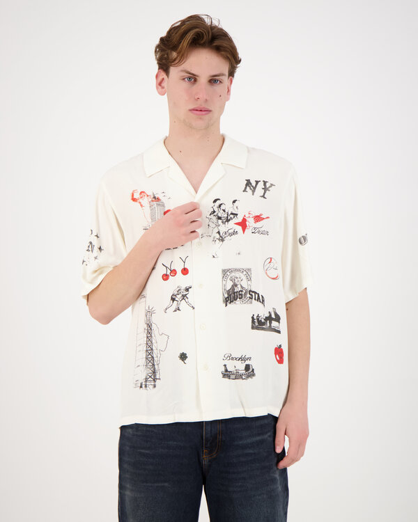 NY Sketch Vintage Shirt Wit