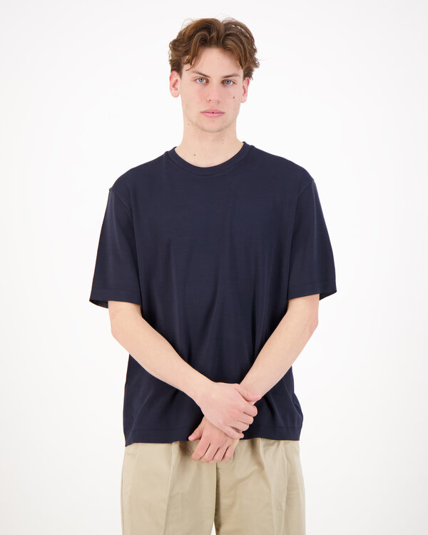 Knitted T-Shirt Blauw