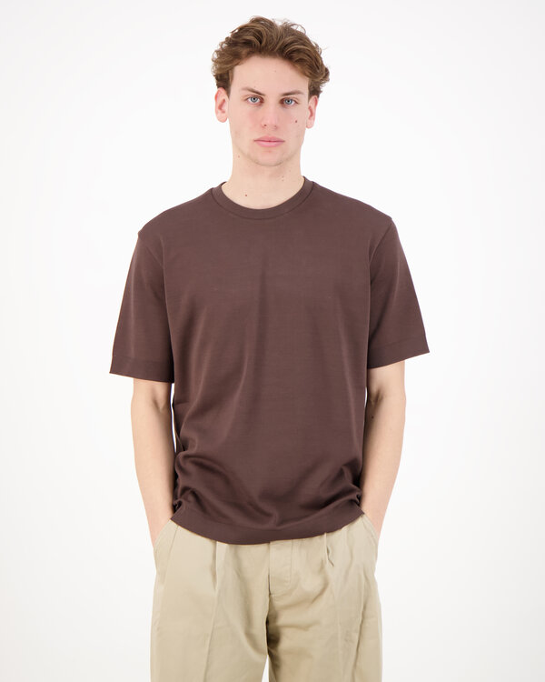 Knitted T-Shirt Brown
