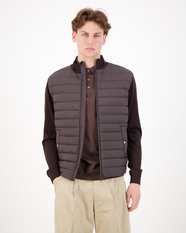 Mens Knitted Jacket Braun