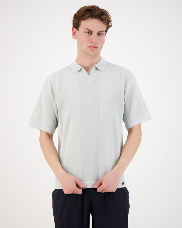 Polo No Button SS Grün