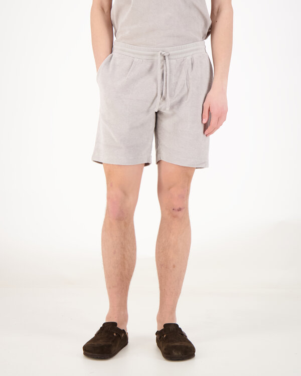 Baxter Toweling Pleated Short Grey