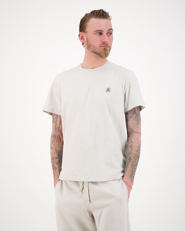 Patch T-Shirt Licht Grijs