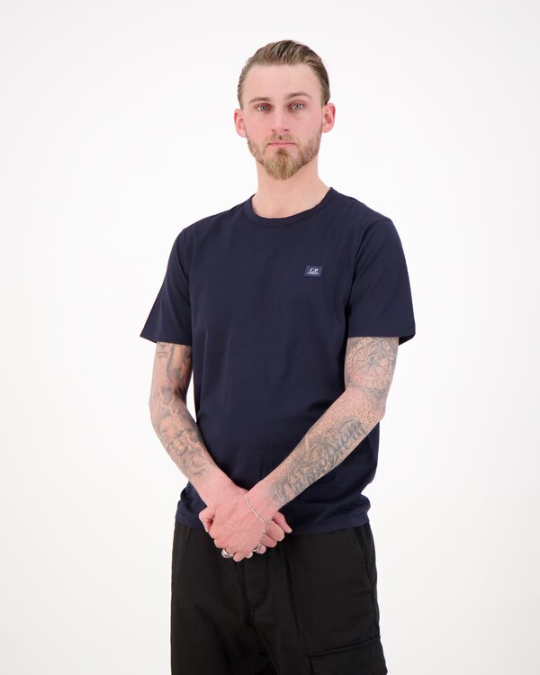 Mercerized Jersey 70/2 Gasato SS Pat T-Shirt  Blue