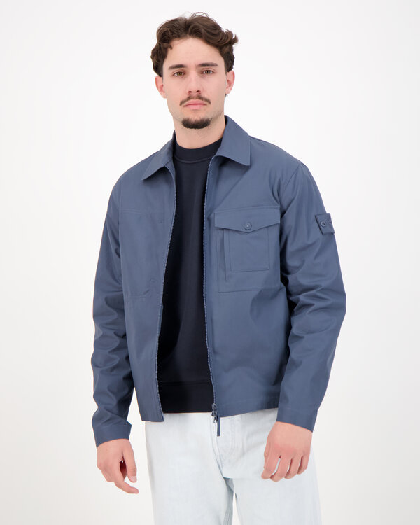 1200011 All Weather Cotton Canvas Ghost  Blauw Jas
