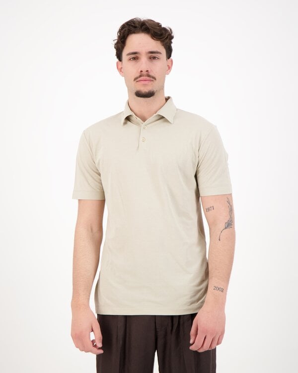 Mens Polo Shirt Sand