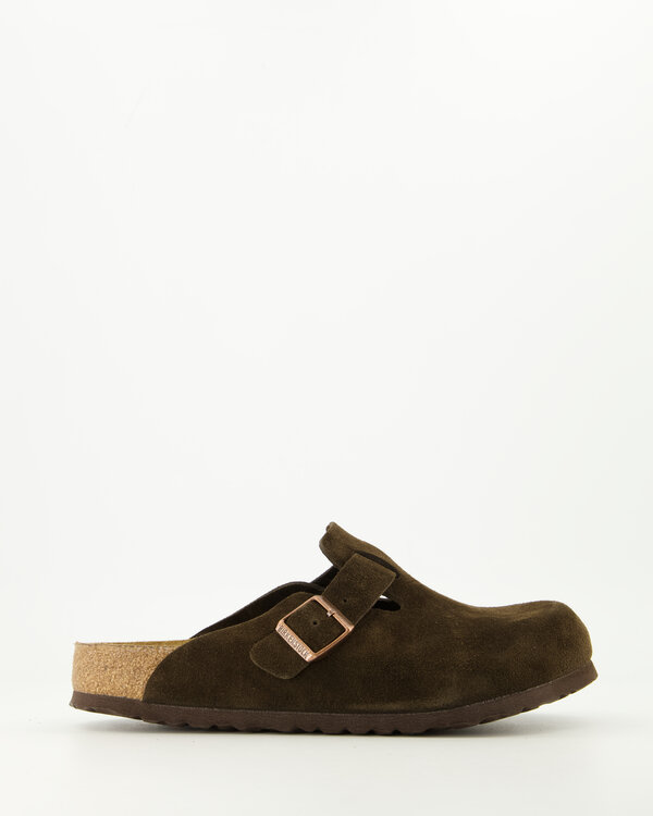 Boston Soft Footbed Suede Leather Bruin