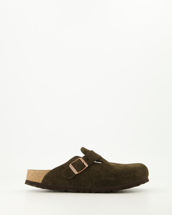 Boston Soft Footbed Suede Leather Bruin
