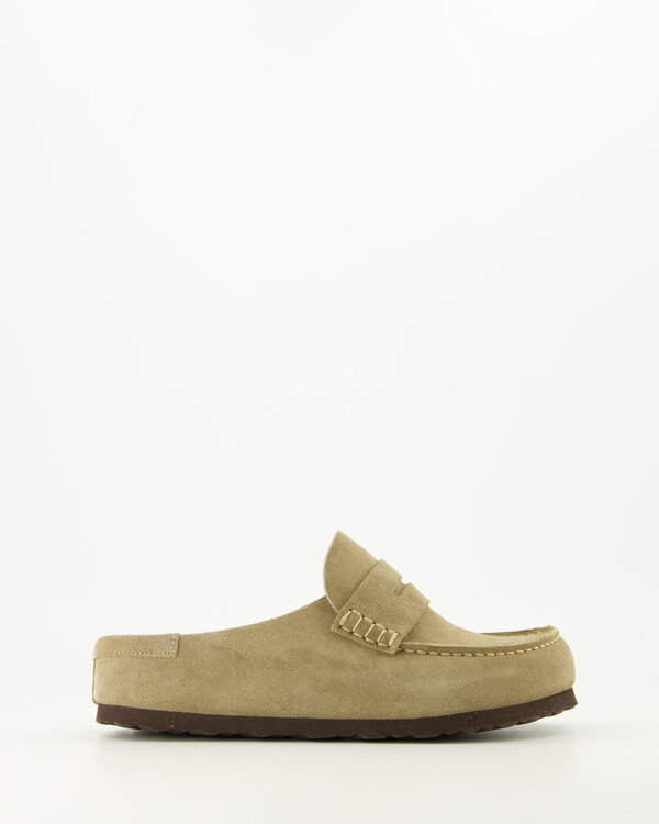 Naples Wrapped Suede Leather Taupe