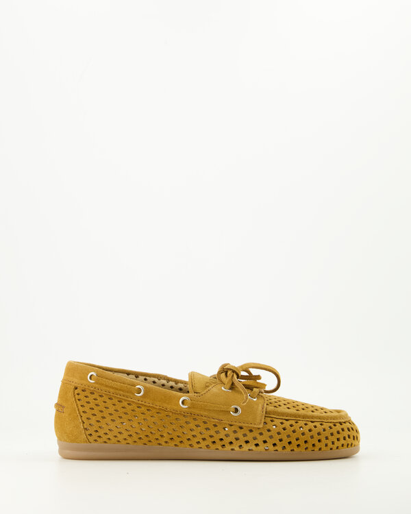 Boat Loafer Perforated Cognac