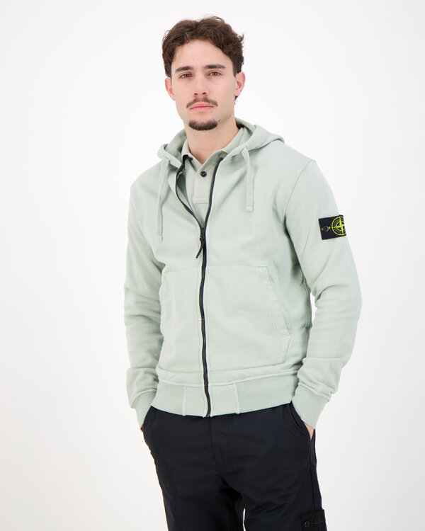 6100061 Organic Cotton Fleece Strickjacke Sage