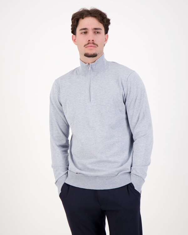 Pullover Half Zip Lichtblauw
