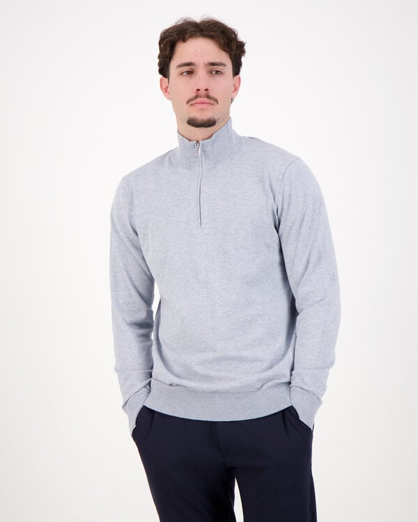 Pullover Half Zip Light Blue