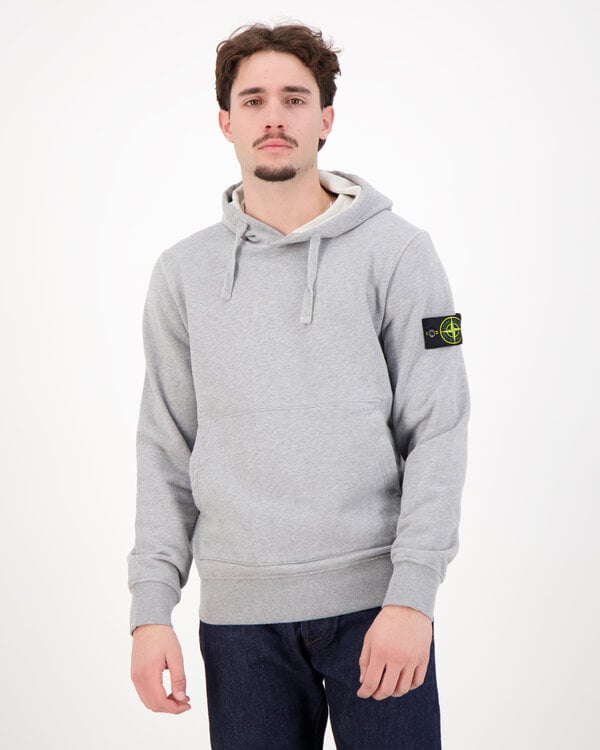 6100062 Organic Melange Kapuzenpullover Dunkelgrau