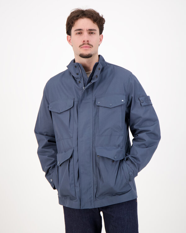 4100035 All Weather Cotton Canvas Ghost Jacket Blauw