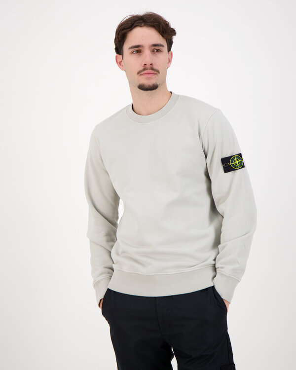 6100060 Organic Cotton Fleece Pullover Perlgrau