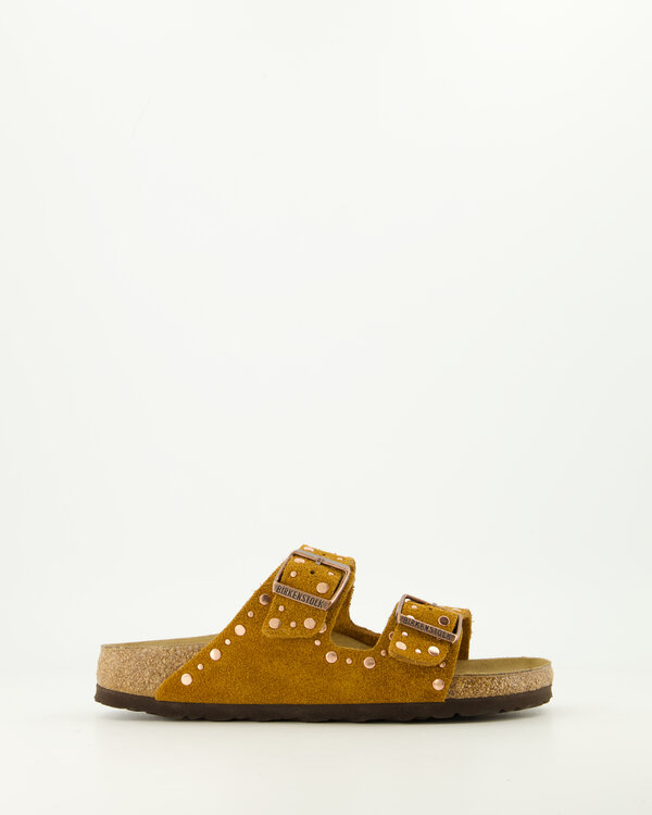 Arizona Rivets Suede Leather Beige