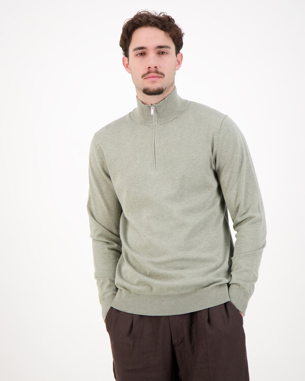 Pullover Half Zip Mint Green