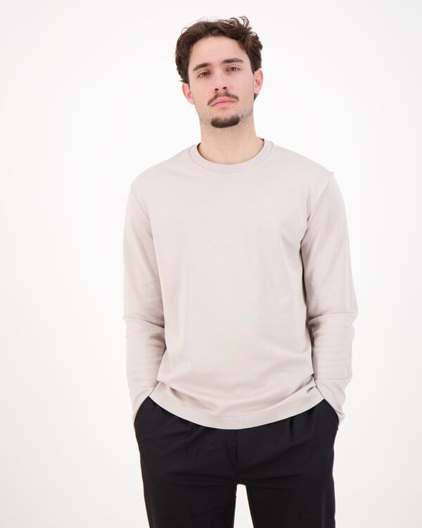 Mens Knitted T-shirt Grijs