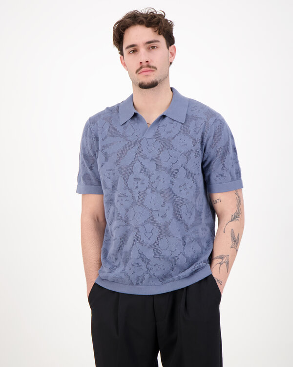 Ryan Flower Polo 60019 Blau