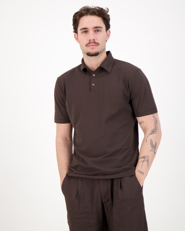 Mens Polo Shirt Chocolate