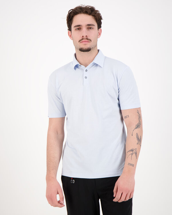 Mens Polo Shirt Light Blue