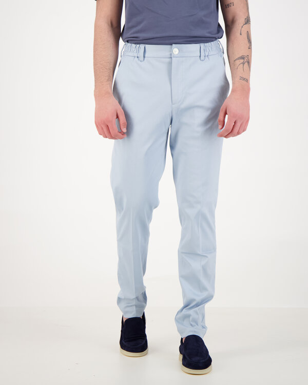 Supima Tapered Trousers Blue