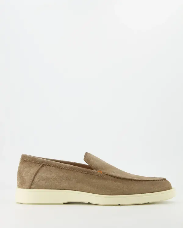 Botanist Suede Loafers Taupe