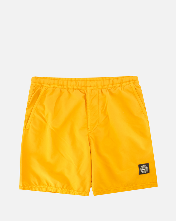 B100B09 Brushed Nylon Badehose Gelb