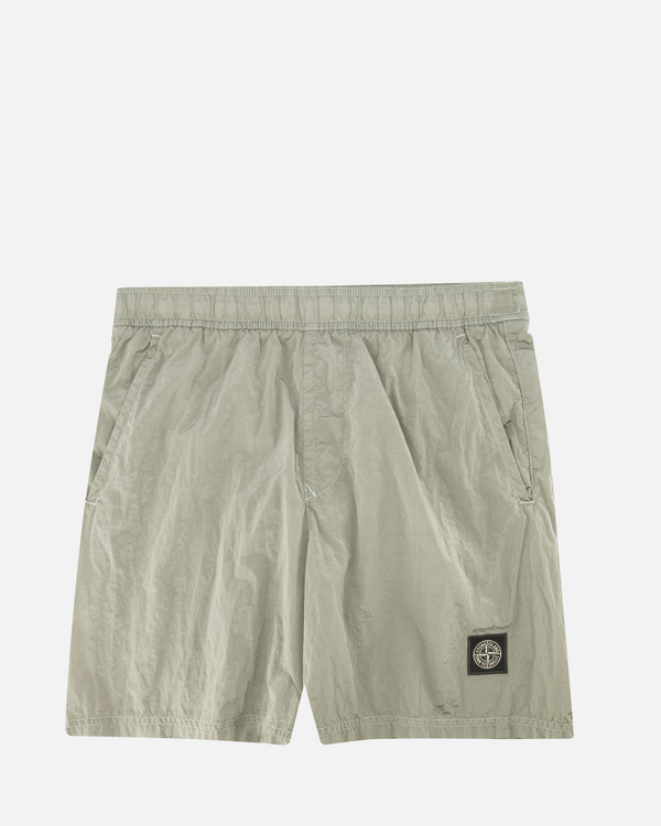 B100004 Nylon Metal In Econyl Swimshort Long Pearl Grey