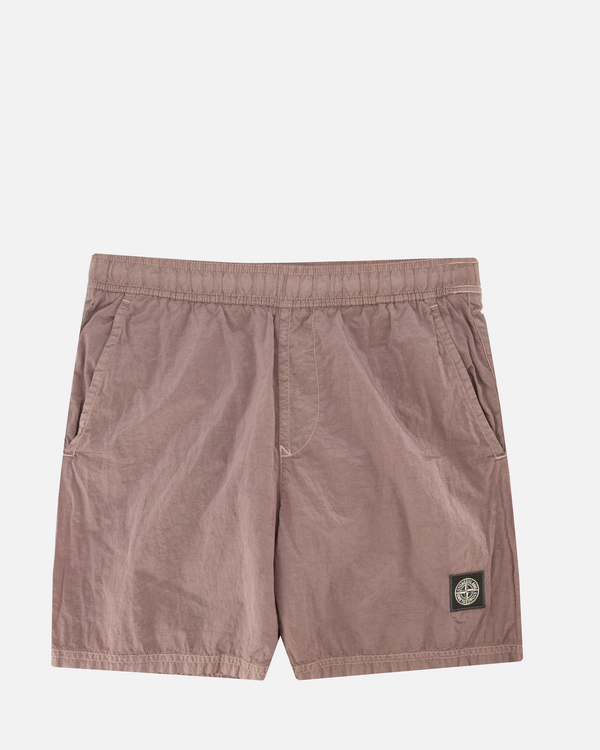 B100004 Nylon Metal In Econyl Swimshort Long Purple Gray