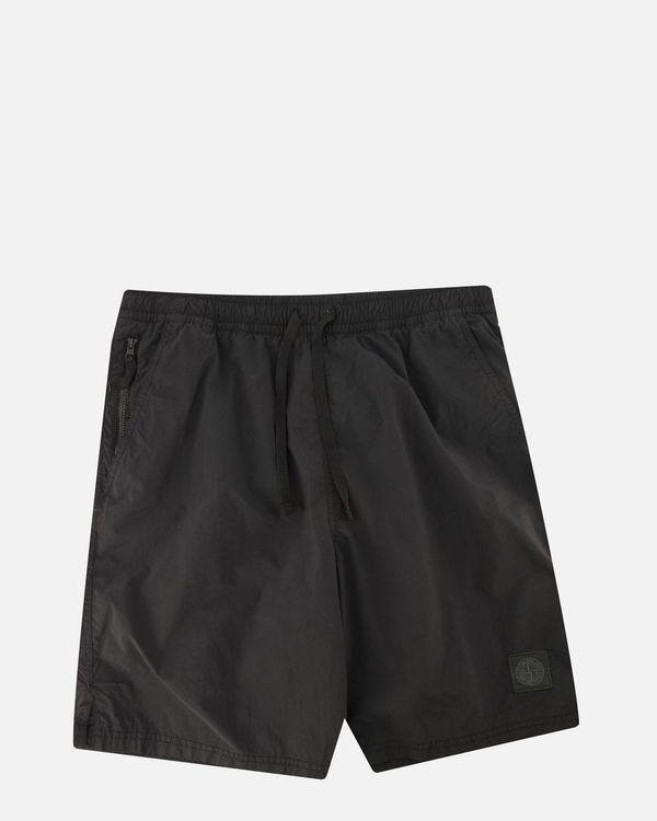 B100006 Nylon Smerigliato Ghost Swim Short Zwart