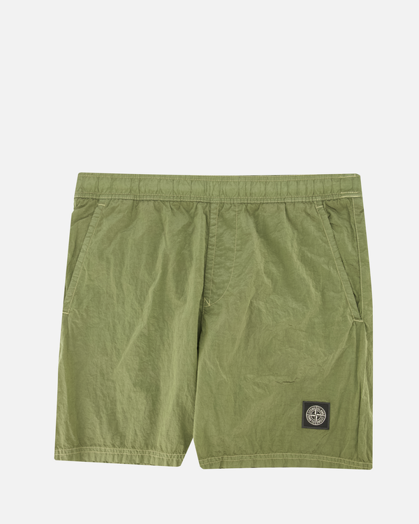 B100004 Nylon Metal In Econyl Swimshort Long Military