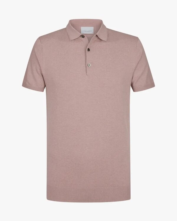 Luxury Basic Polo Dark Pink