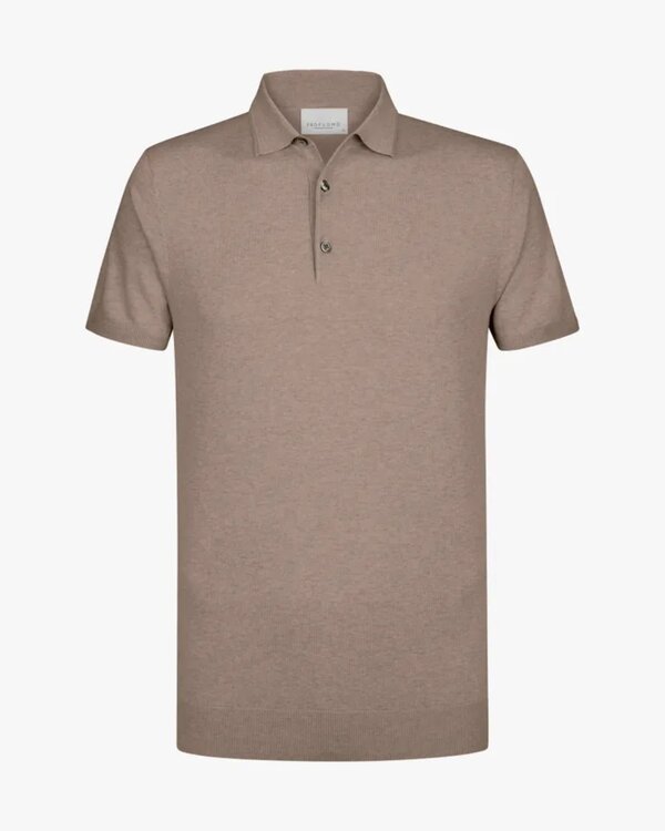 Luxury Basic Polo Beige