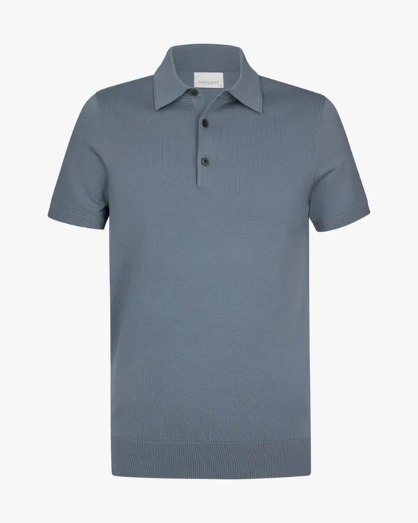 Luxury Basic Polo Grijsblauw