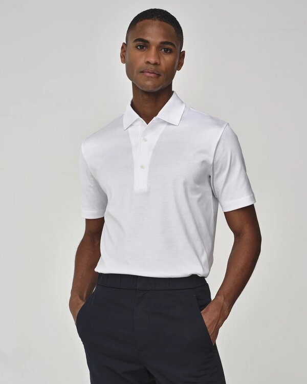 Supima Polo Schiller Collar White