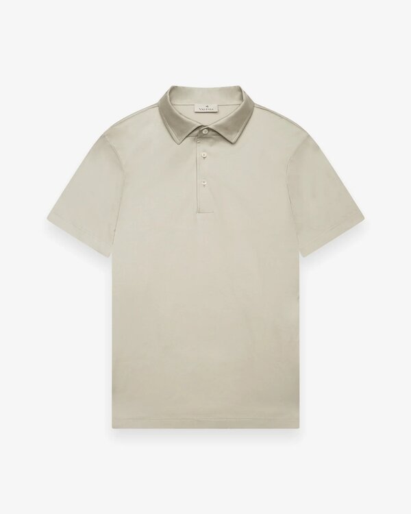 Supima Polo Schiller Collar S/S Stone