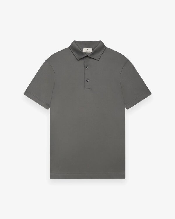 Supima Polo Schiller Collar S/S Asphalt