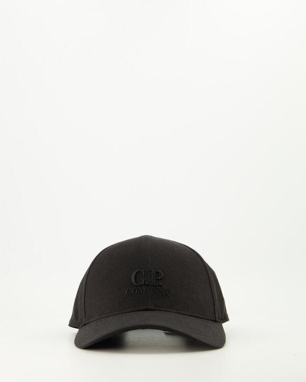 Gabardine Logo Cap Zwart