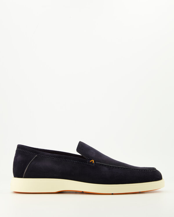 Santoni Botanist Suede Loafers Blauw Botanist Suede Loafers Blauw