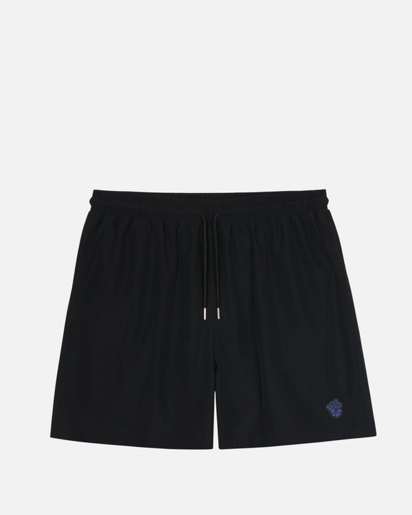 Rubber Blossom Swim Short Zwart