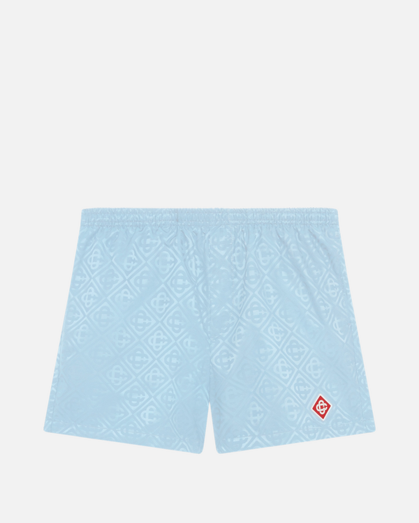 Monogram Jacquard Swim Short Blau