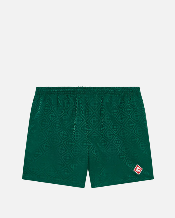 Monogram Jacquard Swim Short Groen