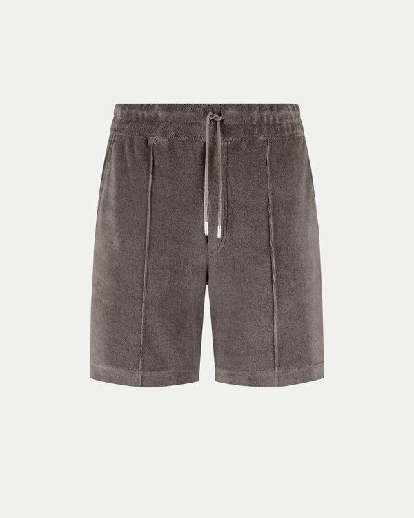 Terry Towelling Leisure Shorts Taupe